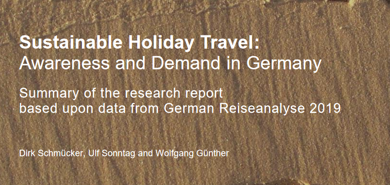 Sustainable Holiday Travel: Awareness and Demand in Germany