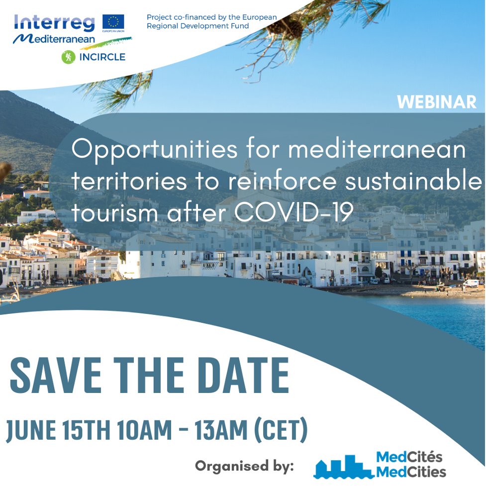Webinar: Opportunities for mediterranean territories to reinforce sustainable tourism after COVID-19