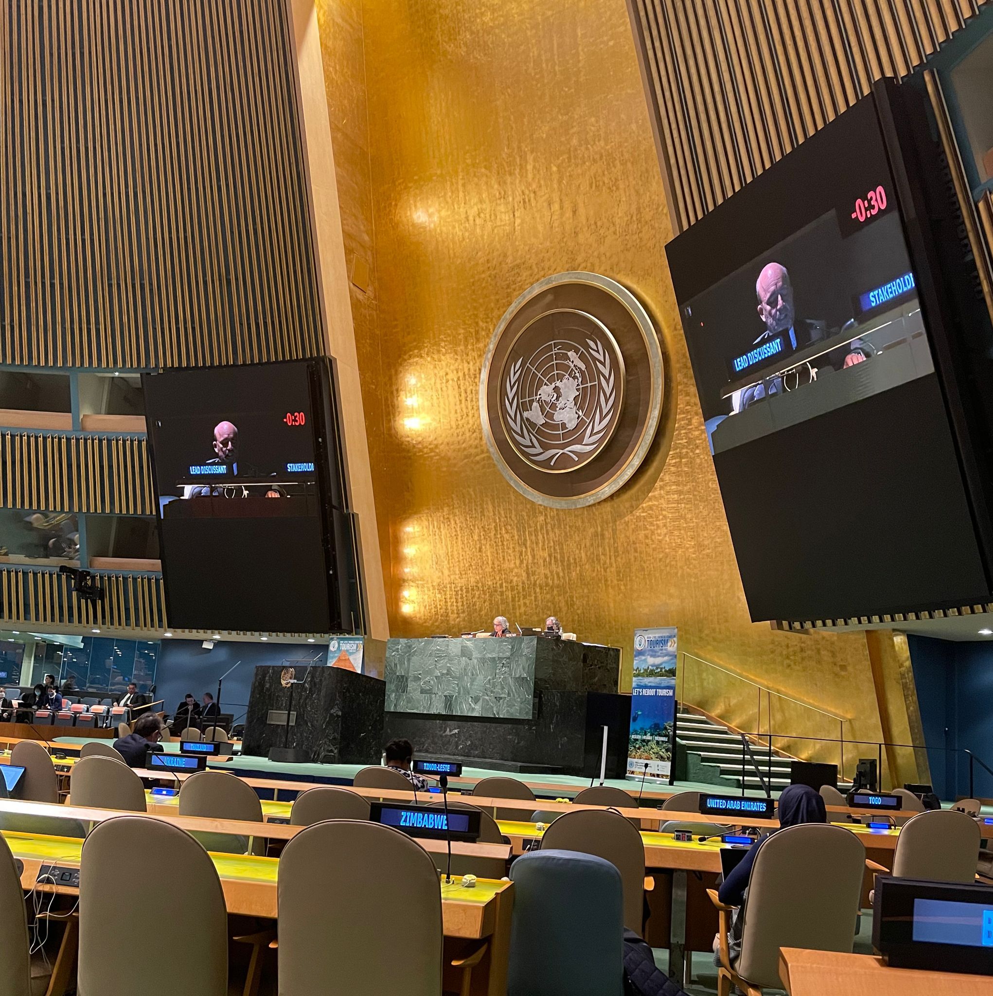 NECSTouR Vice President Torrent Speaks at High Level Debate at the United Nations Headquarters