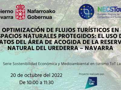 Webinar: Optimization of tourist flows in protected natural spaces:  the use of data from Urederra Natural Park - Navarra
